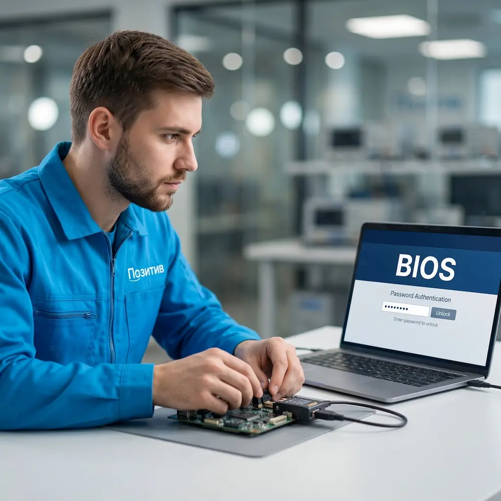 Снятие пароля BIOS ноутбука в Шушарах