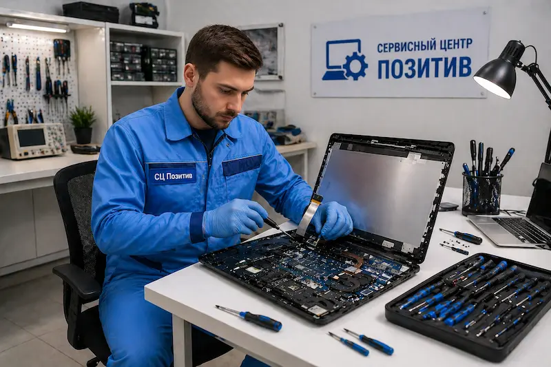 Замена шлейфа матрицы ноутбука в Шушарах