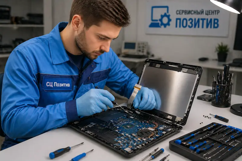 Ремонт шлейфа матрицы ноутбука в Шушарах