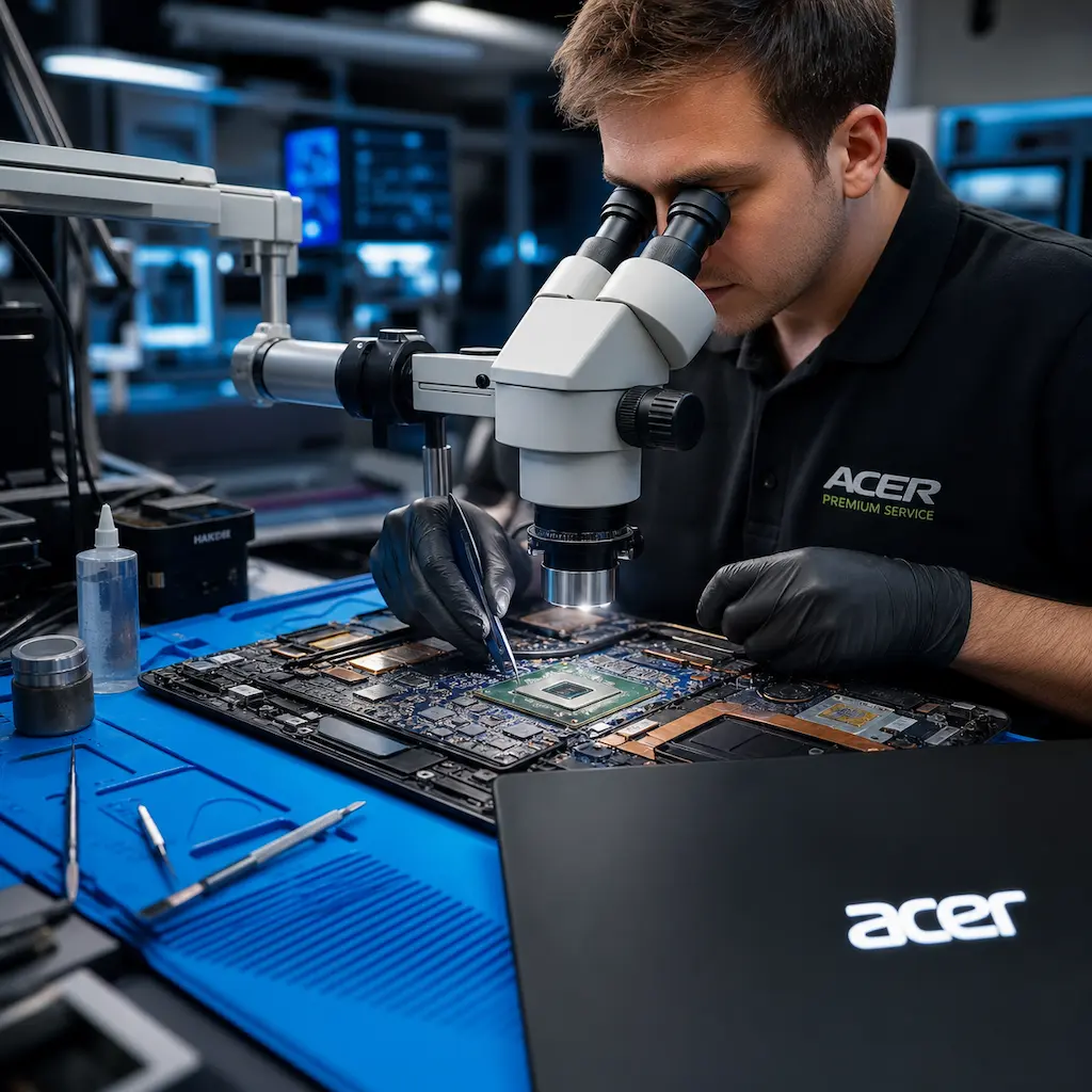 Замена видеокарты ноутбука Acer в Шушарах