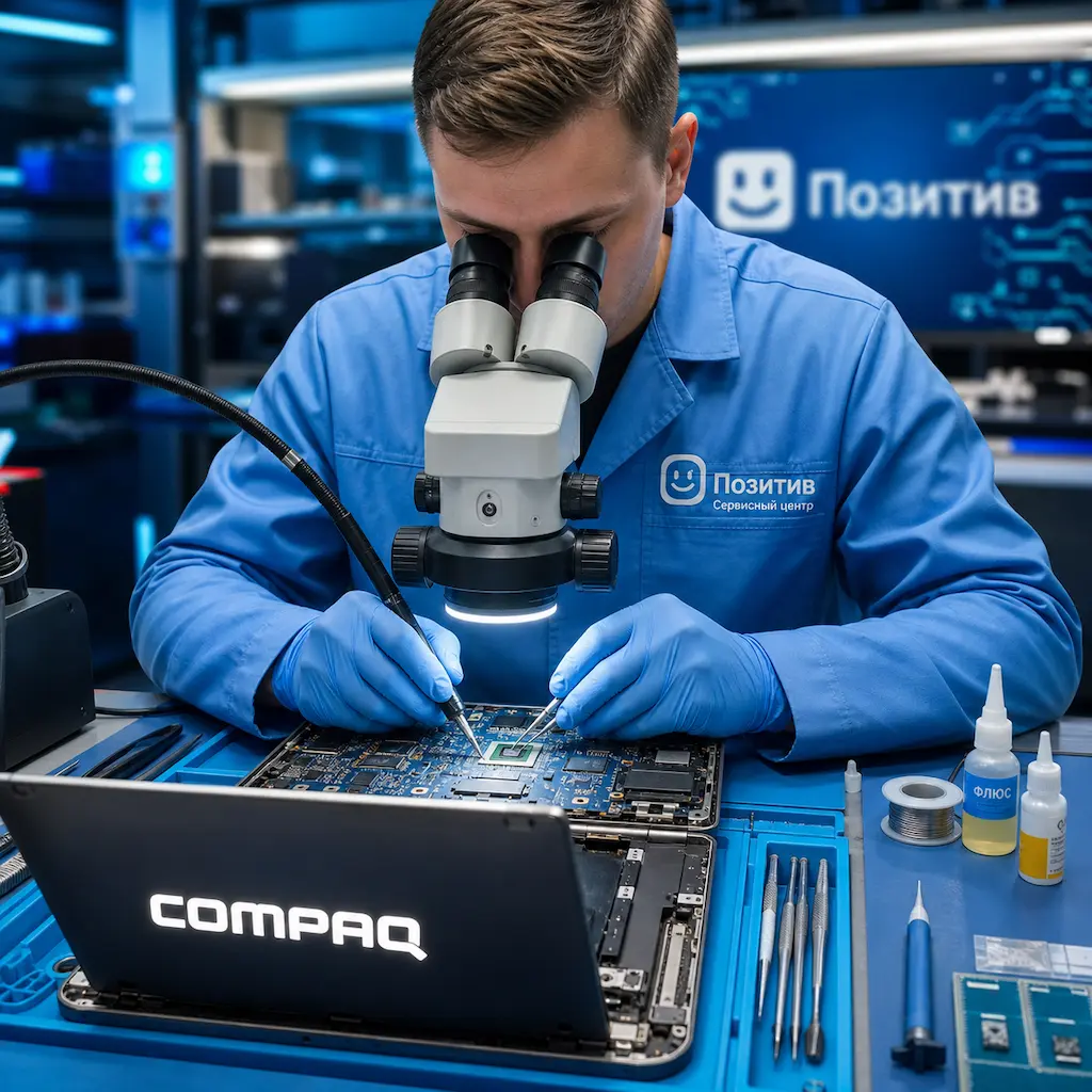 Замена видеокарты ноутбука Compaq в Шушарах