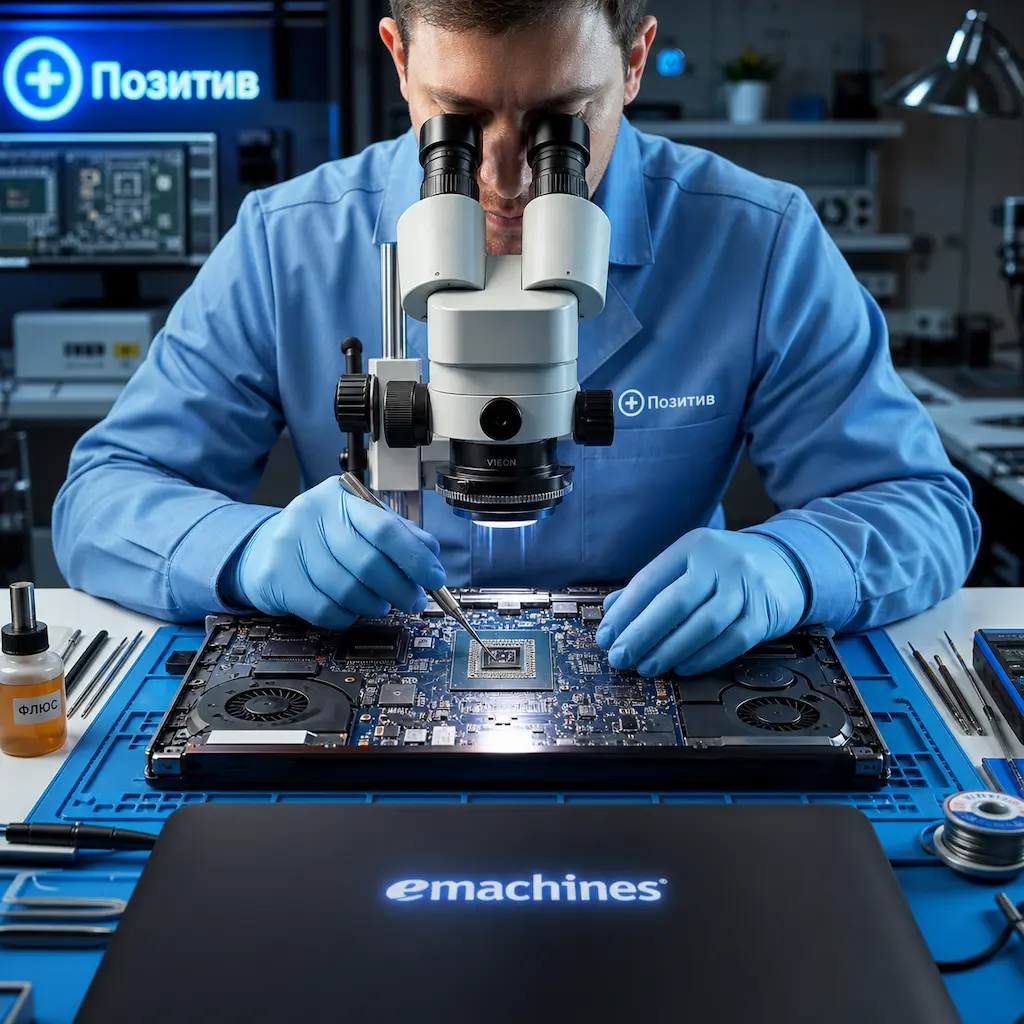 Замена видеокарты ноутбука Emachines в Шушарах