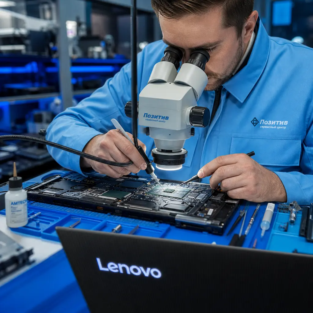 Замена видеокарты ноутбука Lenovo в Шушарах