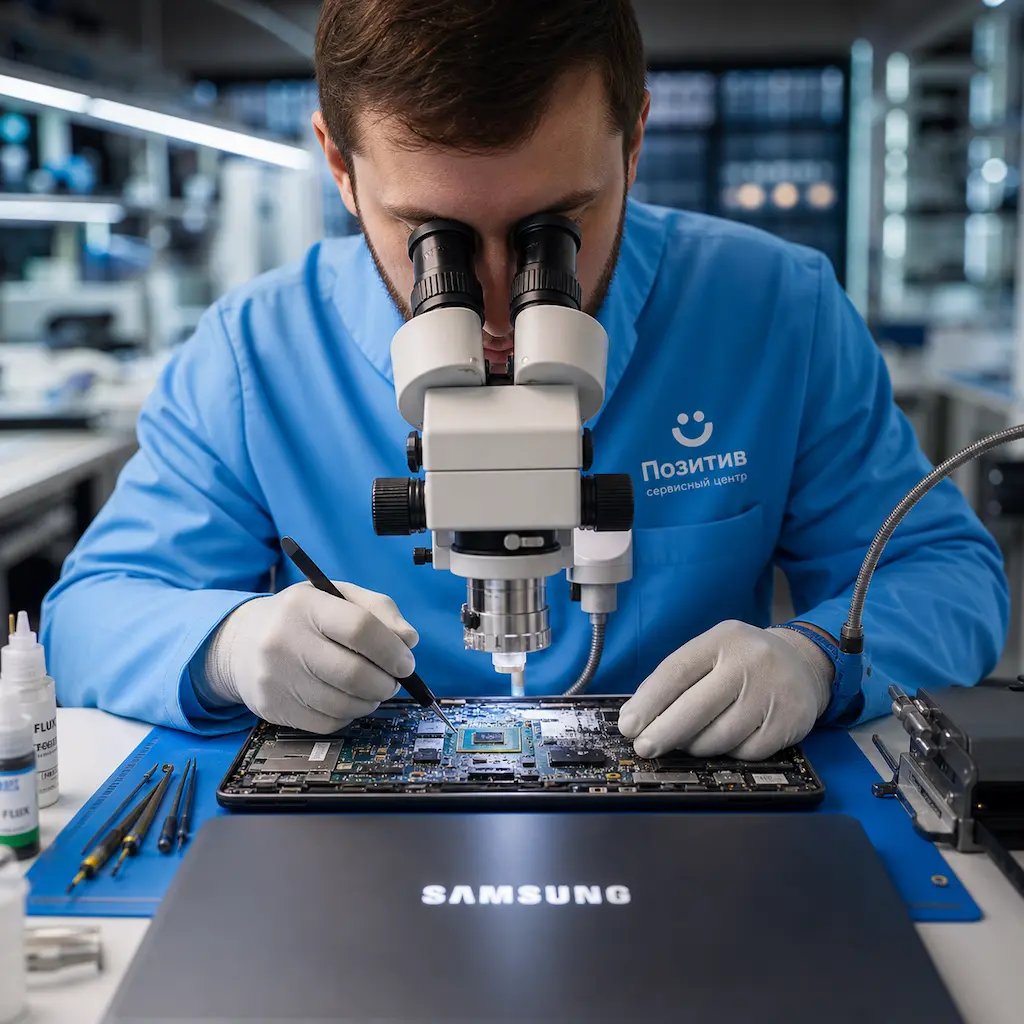 Замена видеокарты ноутбука Samsung в Шушарах