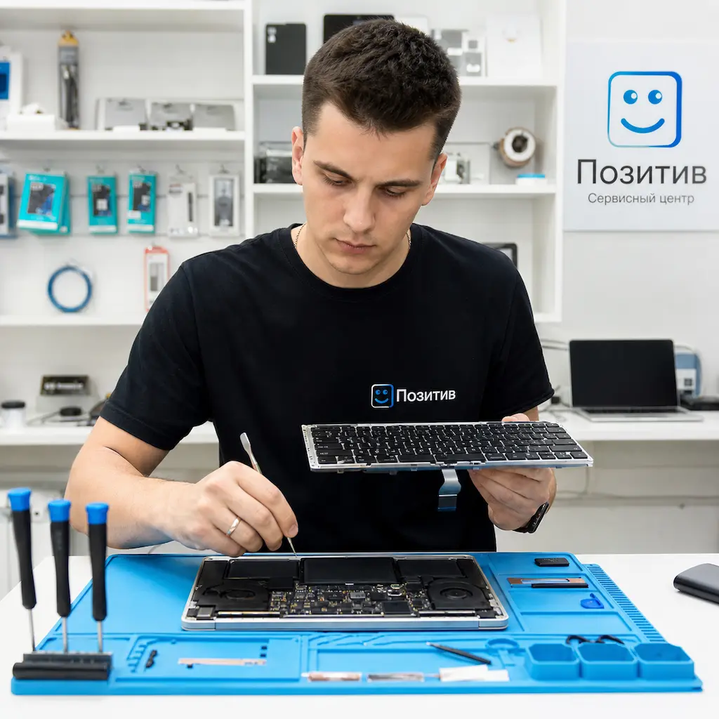 заменить клавиатуру на Apple Macbook в Шушарах