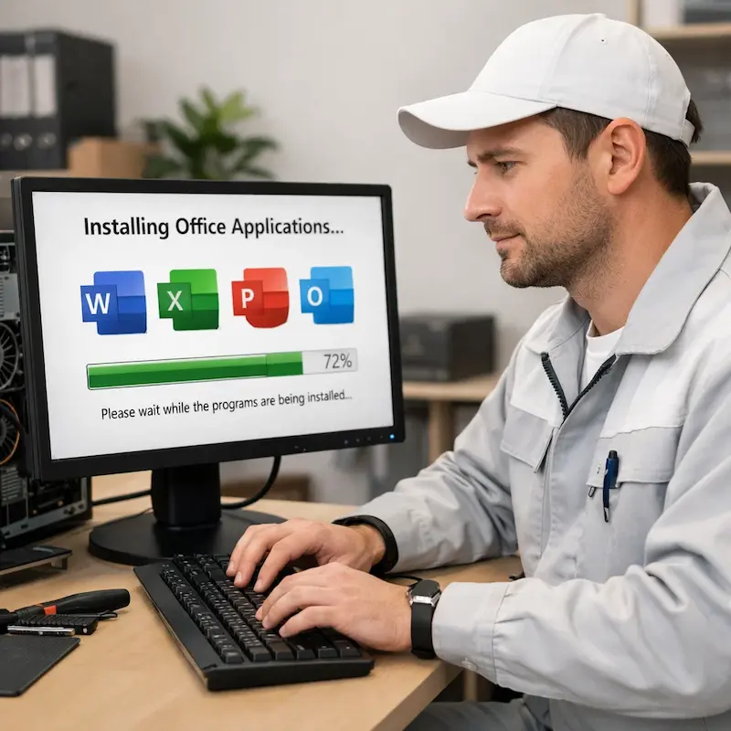 установка офисных программ на компьютер в Шушарах