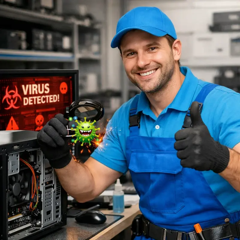 Удаление вирусов с компьютера в Шушарах